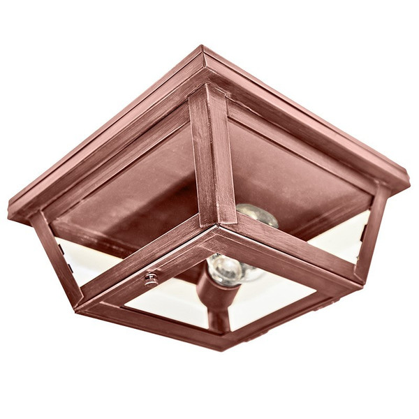 Northeast Lantern - 4104-AC-MED-CLR - One Light Flush Mount - Flush - Antique Copper