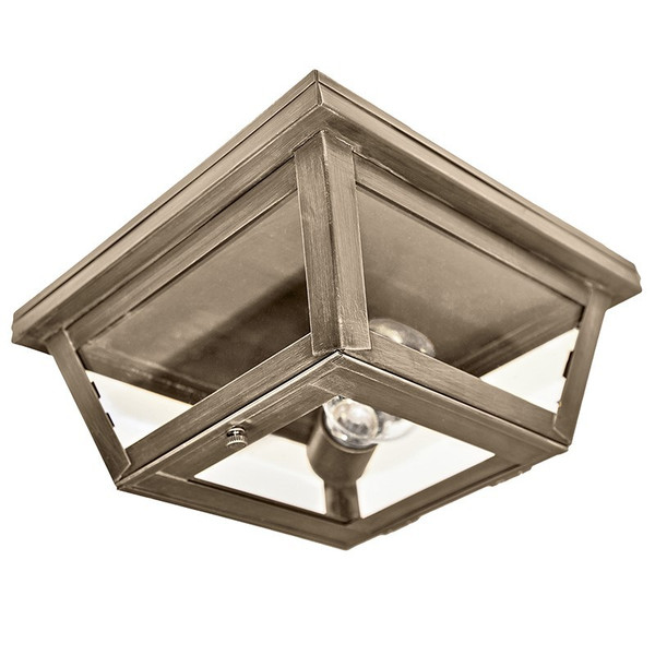 Northeast Lantern - 4104-DAB-MED-CLR - One Light Flush Mount - Flush - Dark Antique Brass