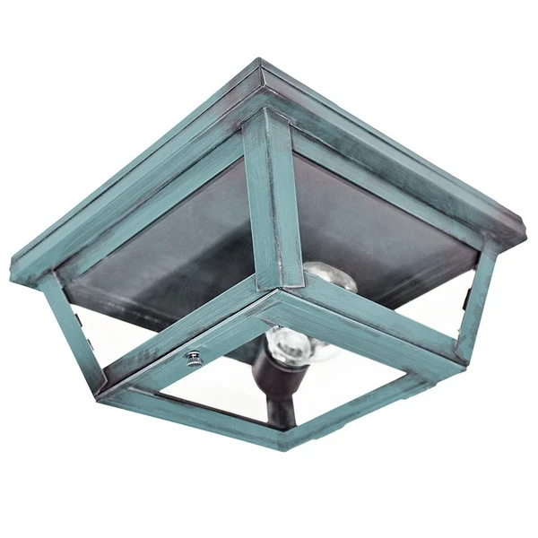 Northeast Lantern - 4104-VG-MED-CLR - One Light Flush Mount - Flush - Verdi Gris