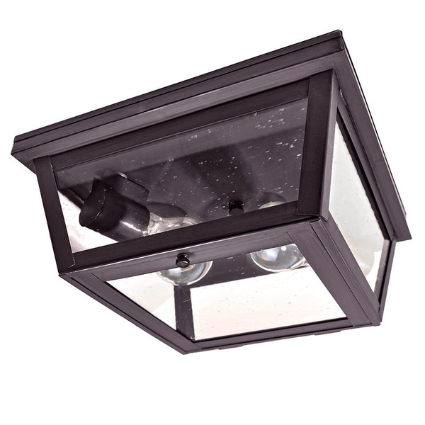 Northeast Lantern - 4204-DB-MED2-CSG - Two Light Flush Mount - Flush - Dark Brass