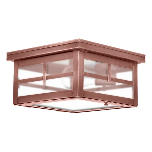 Northeast Lantern - 4304-AC-MED-FST - One Light Flush Mount - Flush - Antique Copper