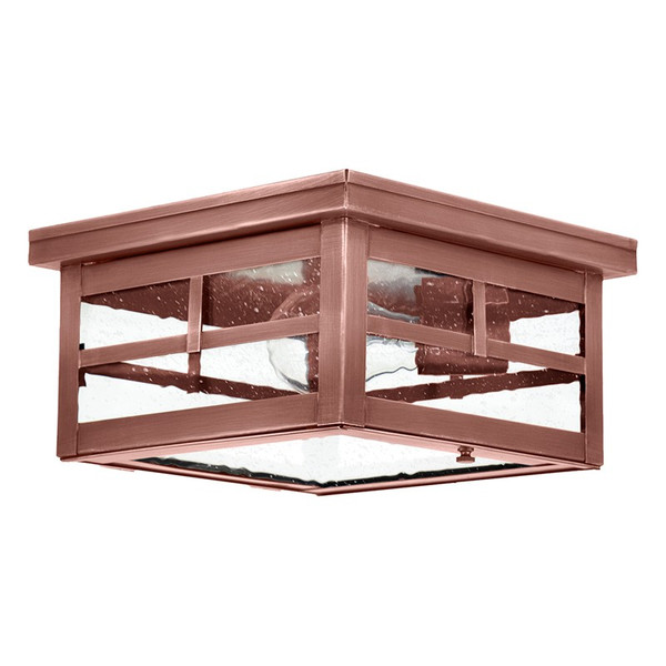 Northeast Lantern - 4304-AC-MED-SMG - One Light Flush Mount - Flush - Antique Copper
