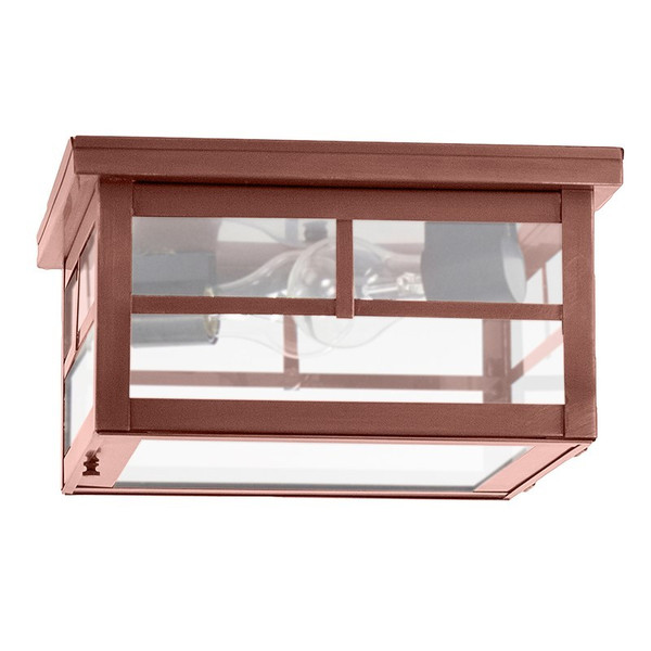 Northeast Lantern - 4404-AC-MED2-FST - Two Light Flush Mount - Flush - Antique Copper