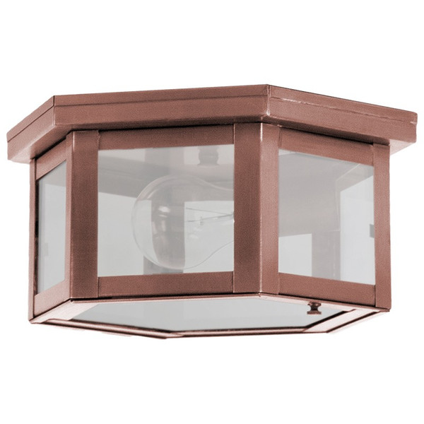 Northeast Lantern - 4504-AC-MED-FST - One Light Flush Mount - Flush - Antique Copper