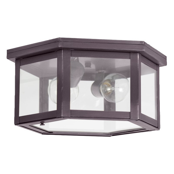 Northeast Lantern - 4604-DB-MED2-FST - Two Light Flush Mount - Flush - Dark Brass