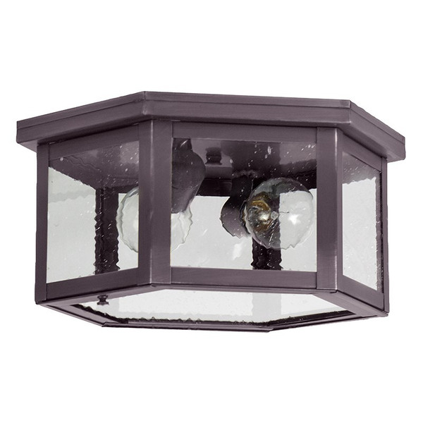 Northeast Lantern - 4604-DB-MED2-SMG - Two Light Flush Mount - Flush - Dark Brass
