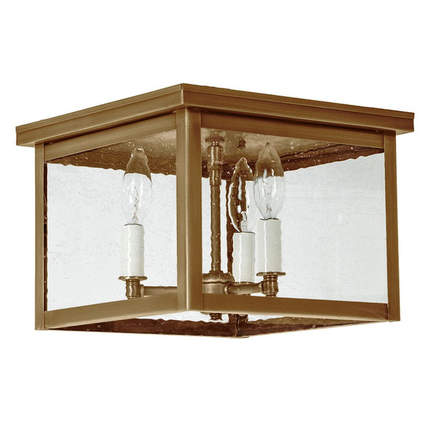 Northeast Lantern - 4904-AB-LT3-SMG - Three Light Flush Mount - Flush - Antique Brass