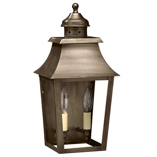 Northeast Lantern - 5531-DAB-LT2-CLR - Two Light Wall Mount - Sharon - Dark Antique Brass