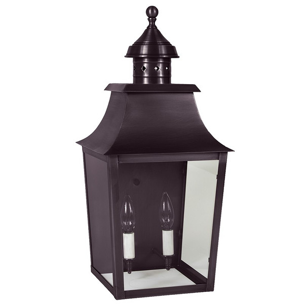 Northeast Lantern - 5541-DB-LT2-CLR - Two Light Wall Mount - Sharon - Dark Brass