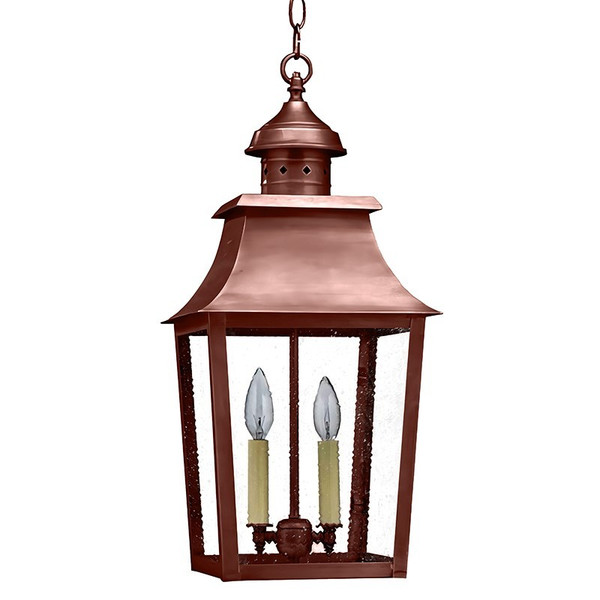 Northeast Lantern - 5542-AC-LT2-SMG - Two Light Hanging Lantern - Sharon - Antique Copper