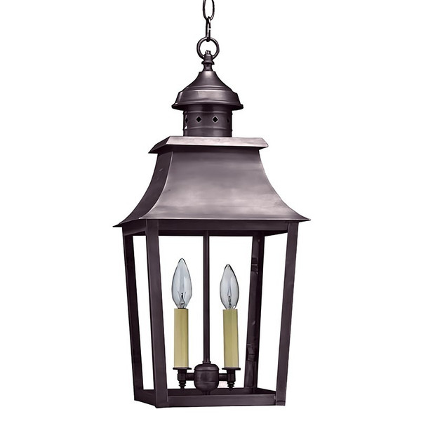Northeast Lantern - 5542-DB-LT2-CLR - Two Light Hanging Lantern - Sharon - Dark Brass