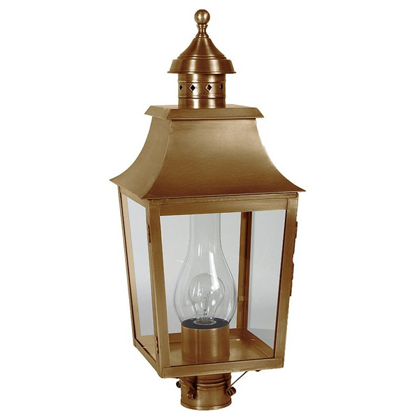 Northeast Lantern - 5543-AB-CIM-CLR - One Light Post Mount - Sharon - Antique Brass