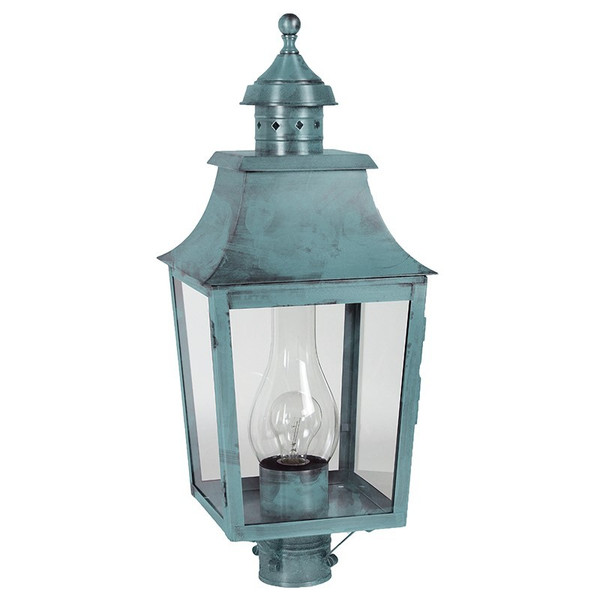 Northeast Lantern - 5543-VG-CIM-CLR - One Light Post Mount - Sharon - Verdi Gris