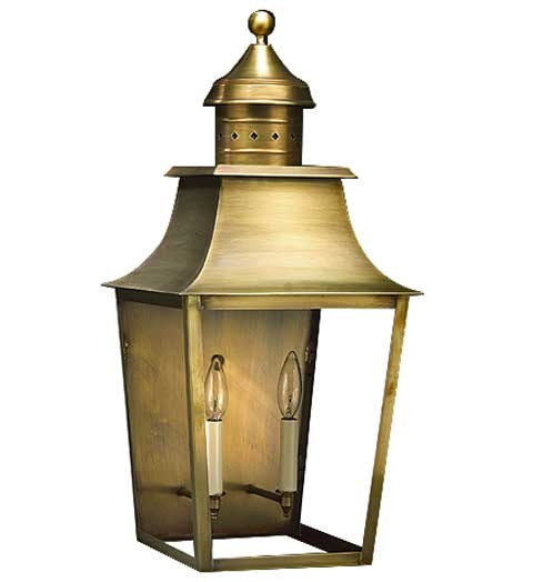 Northeast Lantern - 5551-AB-LT2-CLR - Two Light Wall Mount - Sharon - Antique Brass