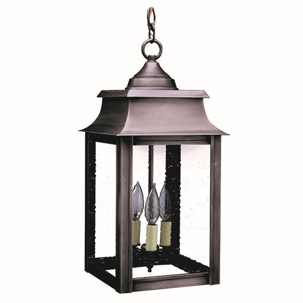 Northeast Lantern - 5632-DB-LT3-CSG - Three Light Hanging Lantern - Concord - Dark Brass