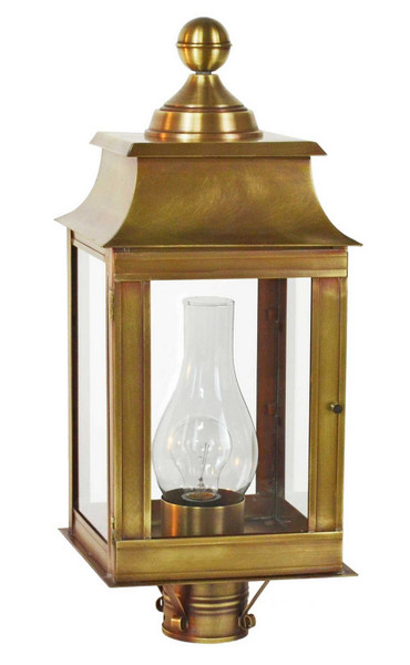 Northeast Lantern - 5633-AB-CIM-CLR - One Light Post Mount - Concord - Antique Brass