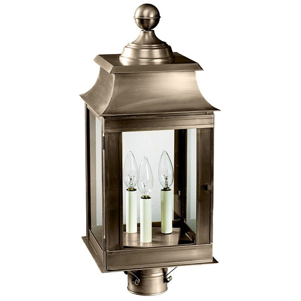 Northeast Lantern - 5633-DAB-LT3-CLR - Three Light Post Mount - Concord - Dark Antique Brass