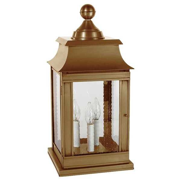 Northeast Lantern - 5633P-AB-LT3-SMG - Three Light Pier Mount - Concord - Antique Brass