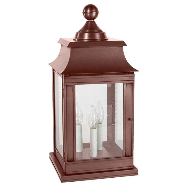 Northeast Lantern - 5633P-AC-LT3-CSG - Three Light Pier Mount - Concord - Antique Copper