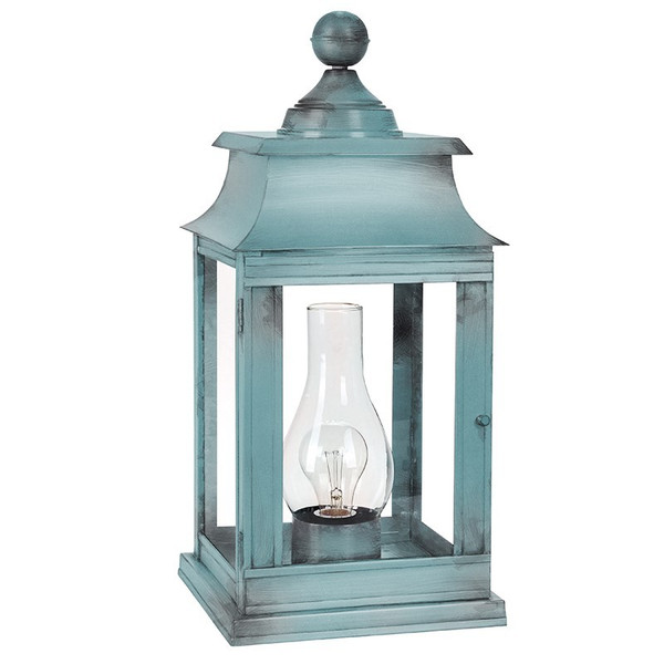 Northeast Lantern - 5633P-VG-CIM-CLR - One Light Pier Mount - Concord - Verdi Gris