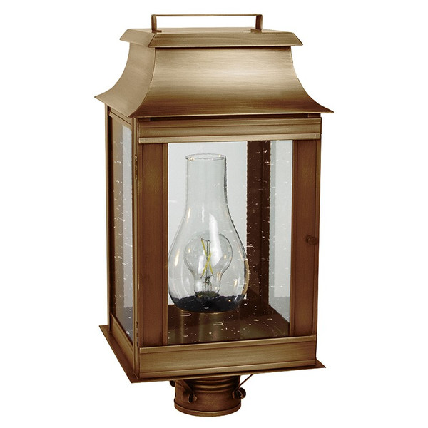 Northeast Lantern - 5643-AB-CIM-CSG - One Light Post Mount - Concord - Antique Brass