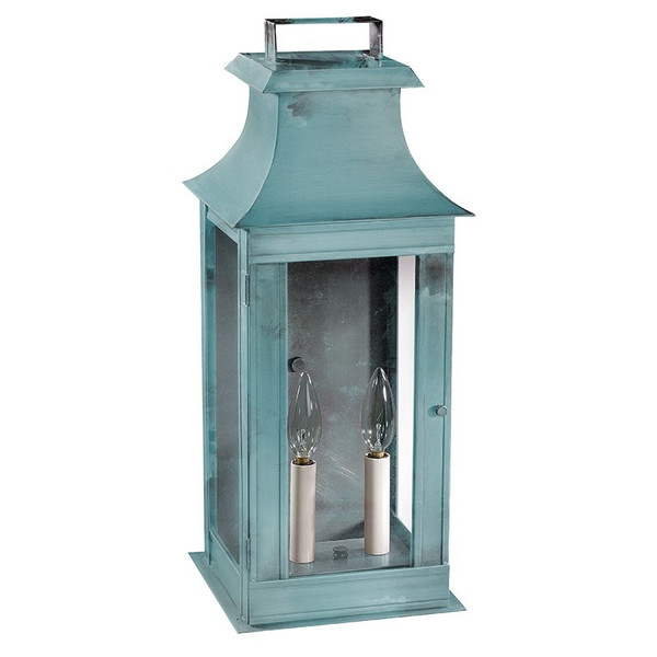 Northeast Lantern - 5651-VG-LT2-CLR - Two Light Wall Sconce - Concord - Verdi Gris