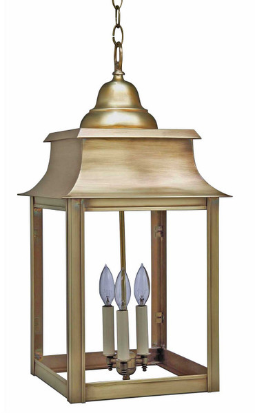 Northeast Lantern - 5652-AB-LT3-CLR - Three Light Hanging Lantern - Concord - Antique Brass