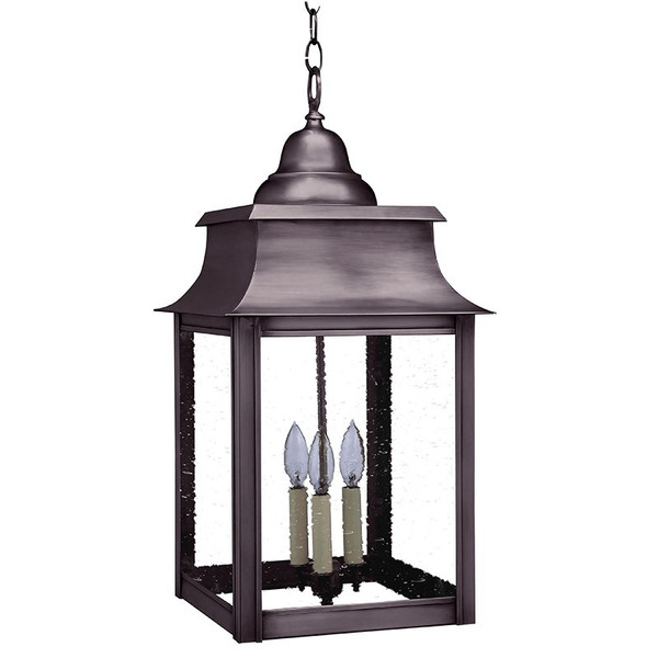 Northeast Lantern - 5652-DB-LT3-CSG - Three Light Hanging Lantern - Concord - Dark Brass