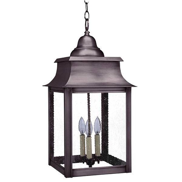 Northeast Lantern - 5652-DB-LT3-SMG - Three Light Hanging Lantern - Concord - Dark Brass