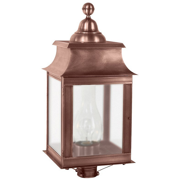 Northeast Lantern - 5653-AC-CIM-FST - One Light Post Mount - Concord - Antique Copper