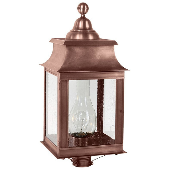 Northeast Lantern - 5653-AC-CIM-SMG - One Light Post Mount - Concord - Antique Copper