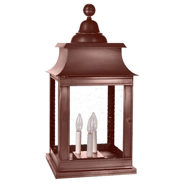 Northeast Lantern - 5653P-AC-LT3-CSG - Three Light Pier Mount - Concord - Antique Copper