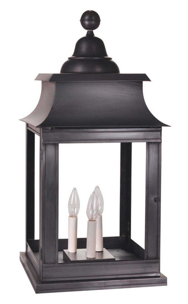 Northeast Lantern - 5653P-DB-LT3-CLR - Three Light Pier Mount - Concord - Dark Brass
