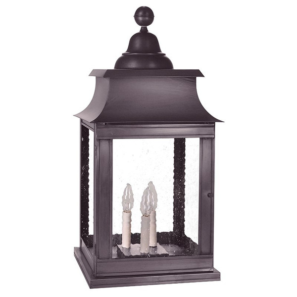 Northeast Lantern - 5653P-DB-LT3-SMG - Three Light Pier Mount - Concord - Dark Brass