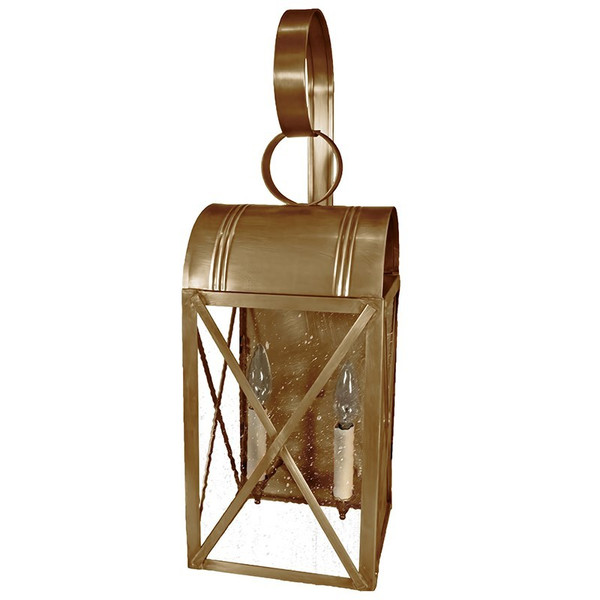 Northeast Lantern - 6051-AB-LT2-SMG - Two Light Wall Mount - Adams - Antique Brass