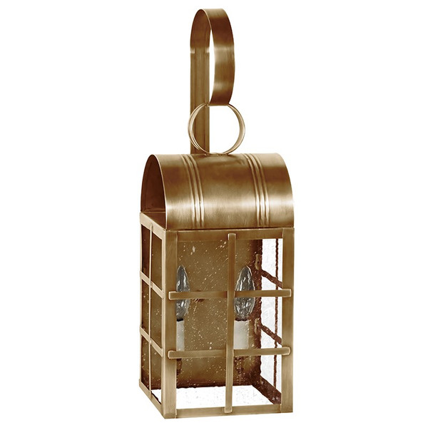 Northeast Lantern - 6131-AB-LT2-SMG - Two Light Wall Mount - Adams - Antique Brass