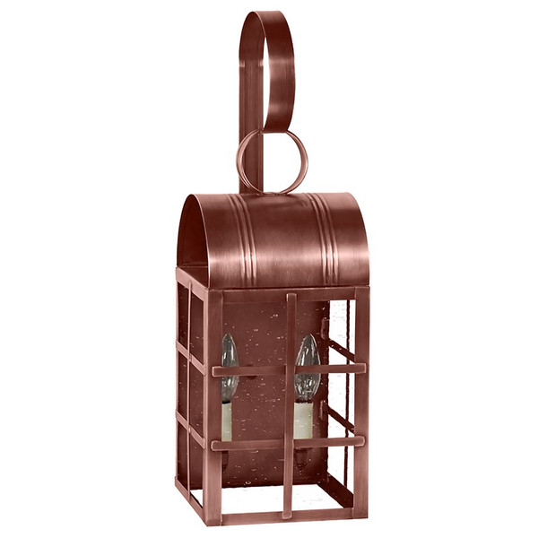 Northeast Lantern - 6131-AC-LT2-CSG - Two Light Wall Mount - Adams - Antique Copper