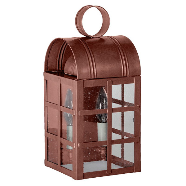 Northeast Lantern - 6131-AC-LT2-SMG-NS - Two Light Wall Mount - Adams - Antique Copper