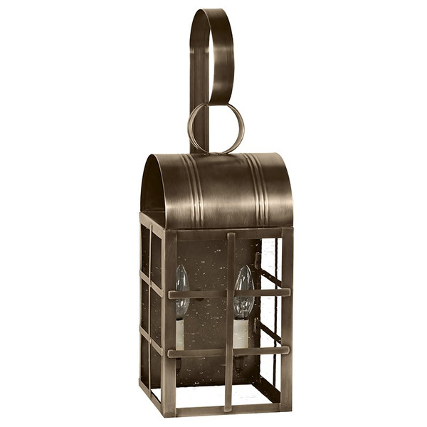 Northeast Lantern - 6131-DAB-LT2-CSG - Two Light Wall Mount - Adams - Dark Antique Brass