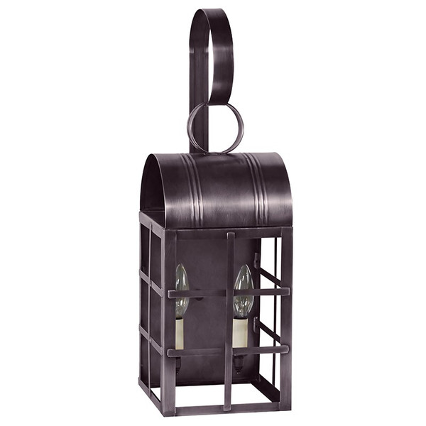 Northeast Lantern - 6131-DB-LT2-CLR - Two Light Wall Mount - Adams - Dark Brass