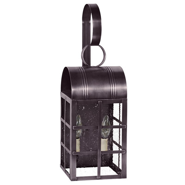 Northeast Lantern - 6131-DB-LT2-SMG - Two Light Wall Mount - Adams - Dark Brass