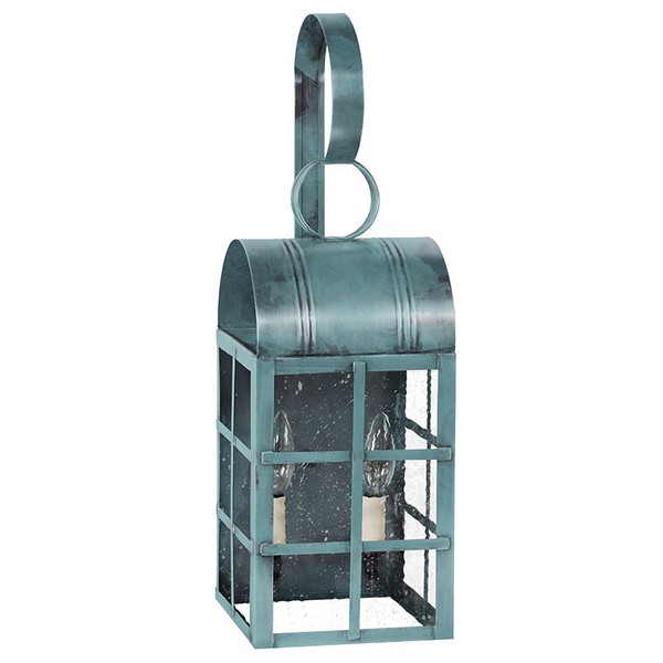 Northeast Lantern - 6131-VG-LT2-SMG - Two Light Wall Mount - Adams - Verdi Gris