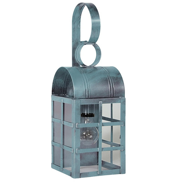 Northeast Lantern - 6131-VG-MED-CLR - One Light Wall Mount - Adams - Verdi Gris