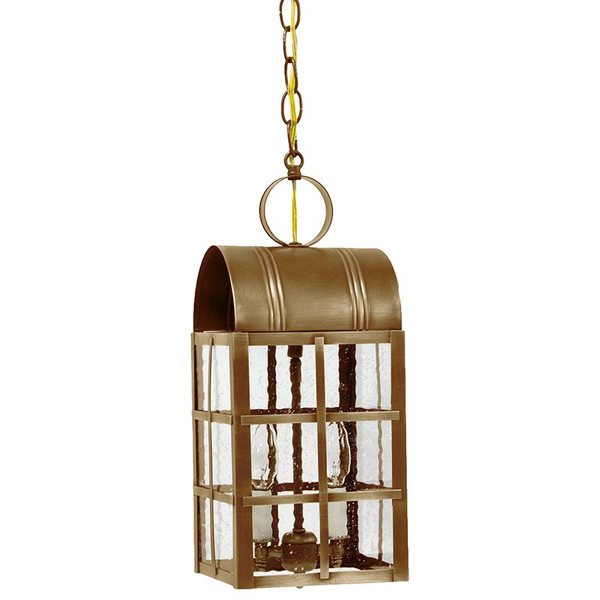 Northeast Lantern - 6142-AB-LT2-SMG - Two Light Hanging Lantern - Adams - Antique Brass