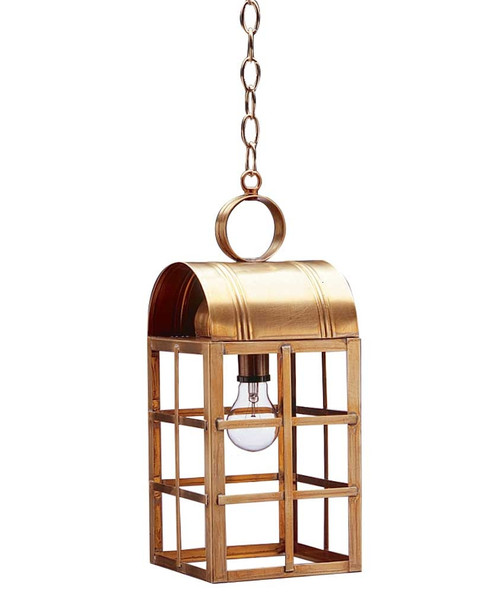 Northeast Lantern - 6142-AB-MED-CLR - One Light Hanging Lantern - Adams - Antique Brass