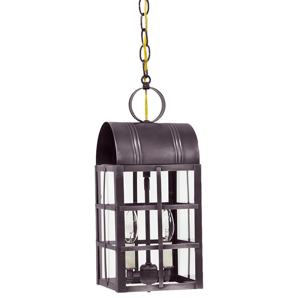 Northeast Lantern - 6142-DB-LT2-CLR - Two Light Hanging Lantern - Adams - Dark Brass