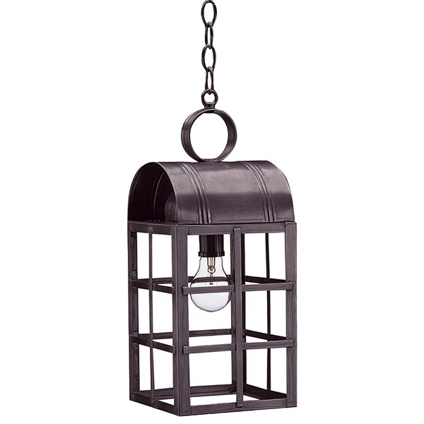 Northeast Lantern - 6142-DB-MED-CLR - One Light Hanging Lantern - Adams - Dark Brass