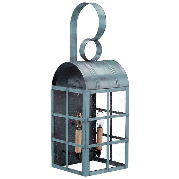 Northeast Lantern - 6151-VG-LT2-SMG - Two Light Wall Mount - Adams - Verdi Gris