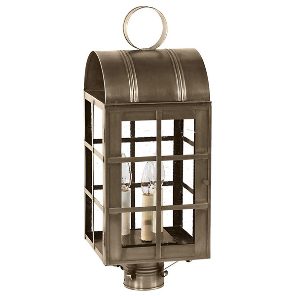 Northeast Lantern - 6153-DAB-LT3-CSG - Three Light Post Mount - Adams - Dark Antique Brass