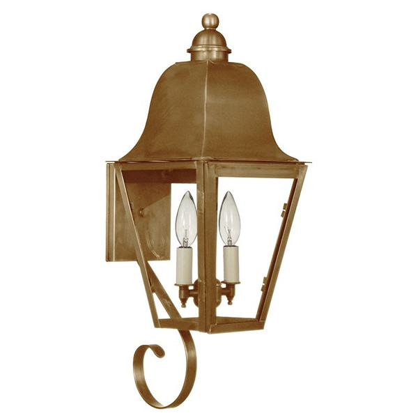 Northeast Lantern - 6406-AB-LT2-CLR - Two Light Wall Mount - Imperial - Antique Brass